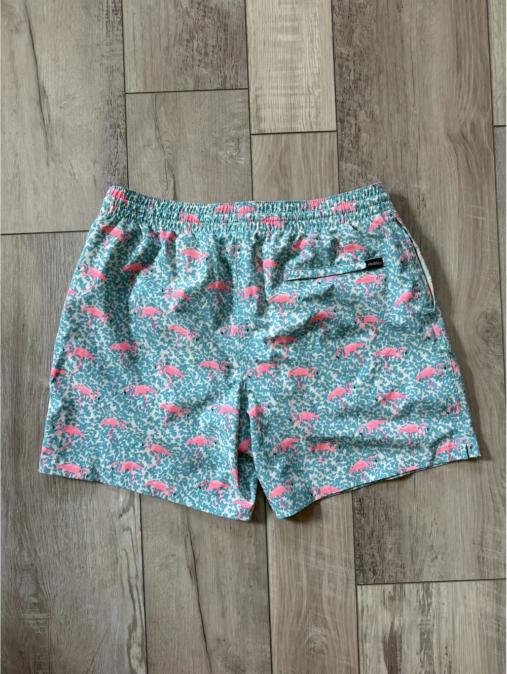 Chubbies Retro The Domingos are for Flamingos Swim Lined Trunks size large